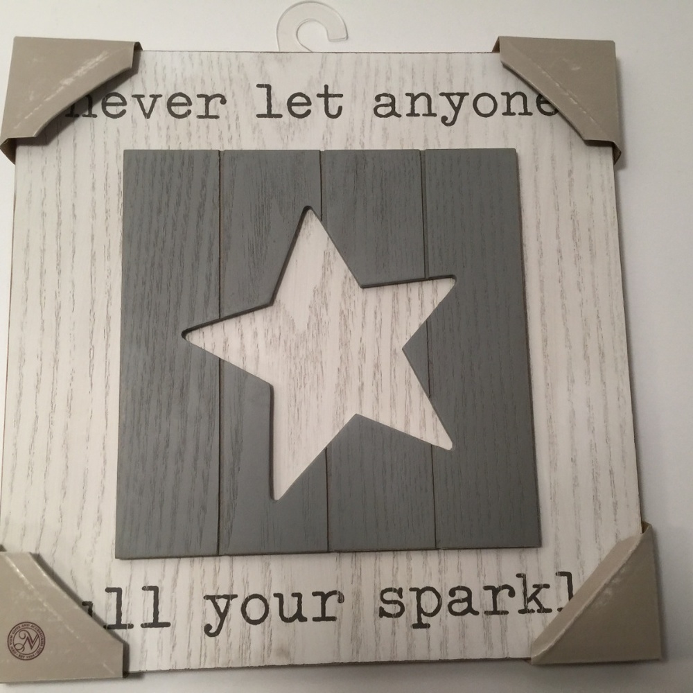 Never let anyone dull your sparkle sign plaque